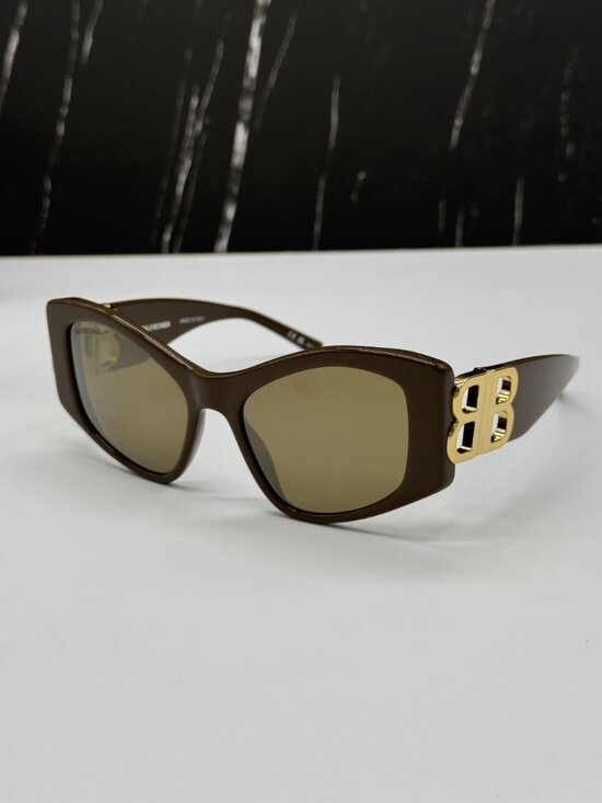 NEW BALENCIAGA BB0287S 003 BROWN CAT EYE WOMEN SUNGLASSES BALENCIAGA EYEWEAR main image 12